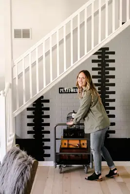 Platform 9 3/4 Inspired Accent Wall