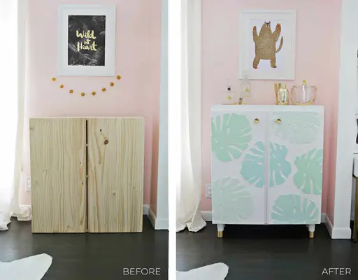 Ikea IVAR Cabinet Hack (Turned Into A Bar Cabinet!)