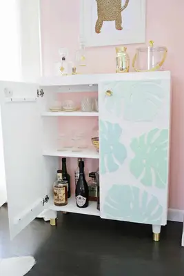 Ikea IVAR Cabinet Hack (Turned Into A Bar Cabinet!)