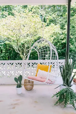 How I Turned My Carport Into An Outdoor Porch (Before + After)