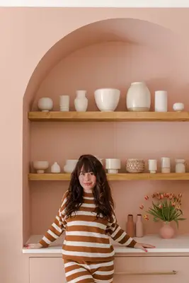 Built-in Buffet With Arched Opening