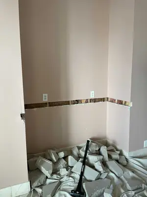 Built-in Buffet With Arched Opening