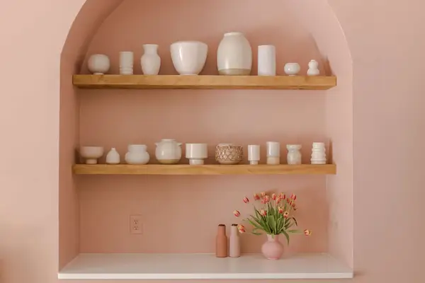 Built-in Buffet With Arched Opening