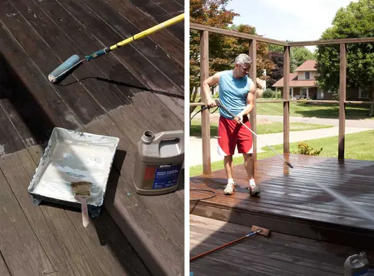 How We Refinished Our Old Wood Deck