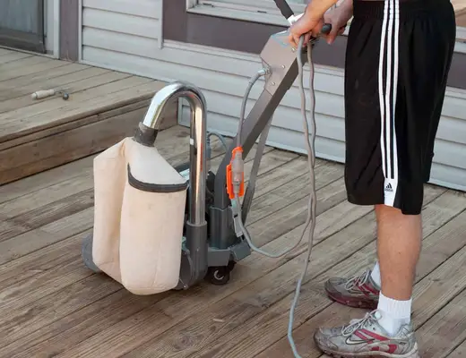 refinishing a wood deck