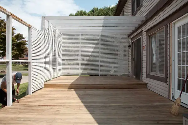 refinishing a wood deck