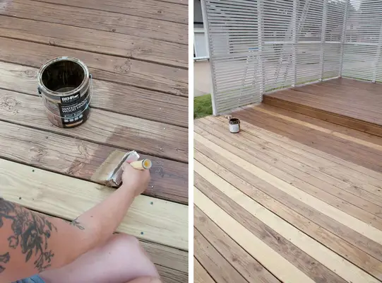 How We Refinished Our Old Wood Deck