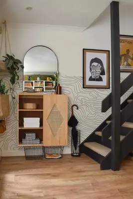 Another view of finished cabinet