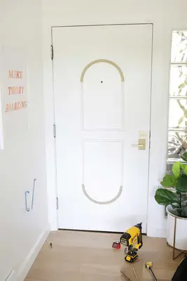DIY Arched Door Trim (with Flexible Molding!)