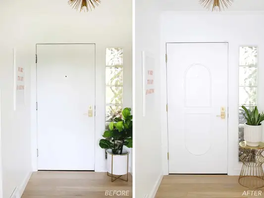DIY Arched Door Trim (with Flexible Molding!)