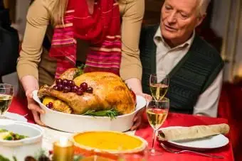 七面鳥と白ワイン
