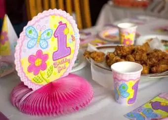 Decorações de festa de primeiro aniversário