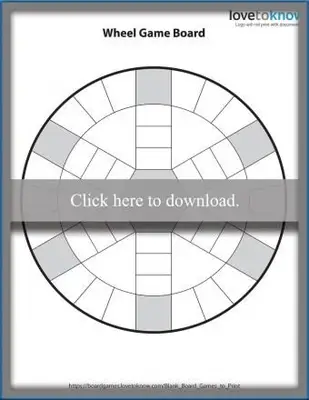 Plateau de jeu Trivial Pursuit vierge