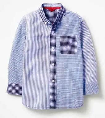 Hotchpotch Blau gewaschenes Hemd