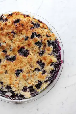 Overnight Baked Blueberry Muffin Oatmeal