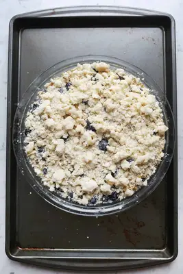 Overnight Baked Blueberry Muffin Oatmeal