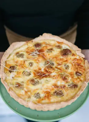 Turkey Meatball Quiche
