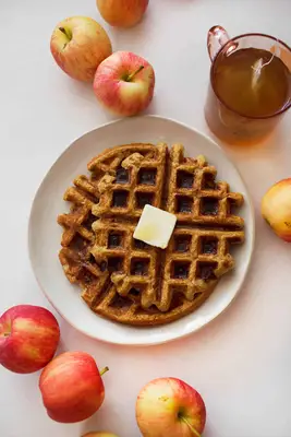 Whole Wheat Applesauce Waffles 