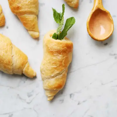 carrot-shaped pastries