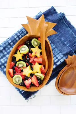 Citron ingefær frugtsalat