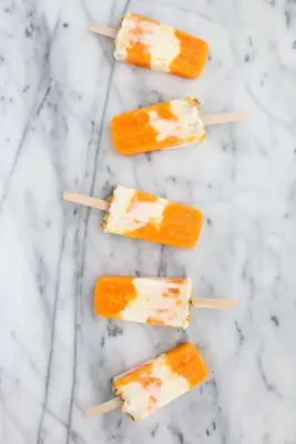 Make Your Own Healthy Mandarin Orange Cream Popsicles