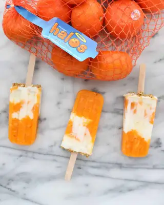 Make Your Own Healthy Mandarin Orange Cream Popsicles