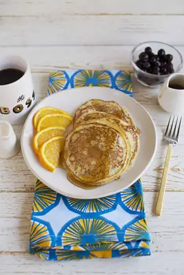Banana et Chia Seed Blender Pancakes