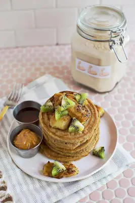 Homemade Whole-Grain Protein Pancake Mix