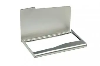 Image d'un étui à cartes de visite en argent