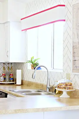 DIY sildeben faux backsplash