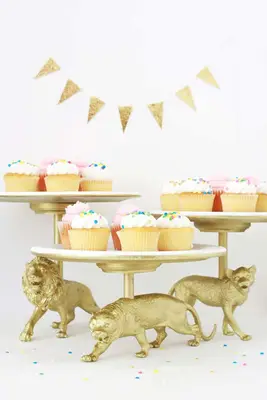 Wild Cat Cake Stand DIY