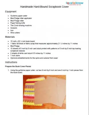 album di ritagli fatto in casa