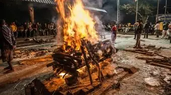 שריפת גופות הינדית, הודו