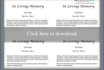 Modèle de notice nécrologique de base