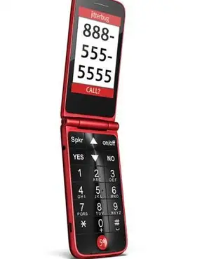 Jitterbug Flip-Telefon in Rot