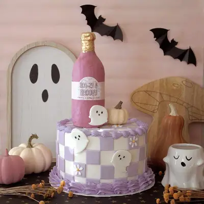 Topper cu tort de sticlă comestibilă - Ideea de tort de 21 de ani