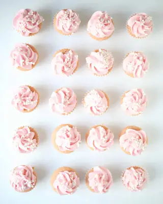 Rosé Champagne Mini Cupcakes