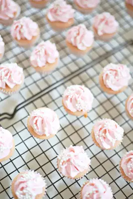 Rosé Champagne Mini Cupcakes
