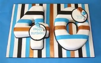 Torta 40th a righe.webp