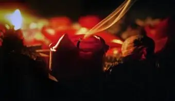 Vela vermelha apagada