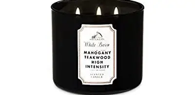 Bath & Body Works Bougie haute intensité en bois de teck et acajou