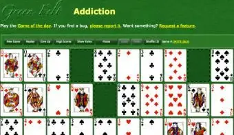 Green Felt Addiction 웹 페이지 스크린 샷