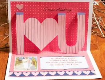 carte pop-up faite à la main