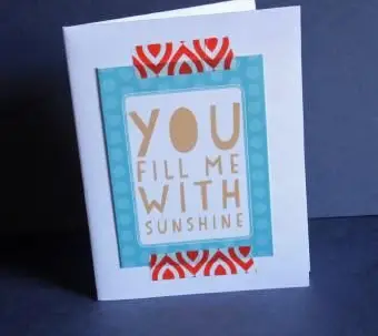 Adorable carte Washi tape