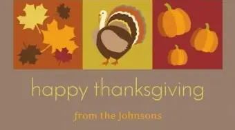 carte de Thanksgiving personnalisée
