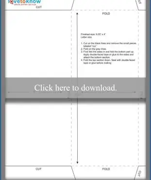 9,25 x 4 Umschlagvorlage