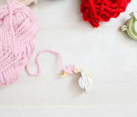 DIY Pom Pom Christmas Stocking