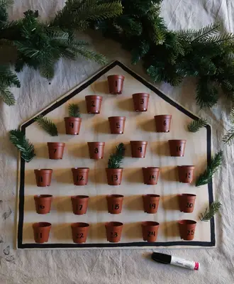 Houseplants Advent Calendar DIY