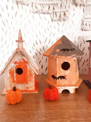 Mommy + Me Craft: Make A Halloween Village