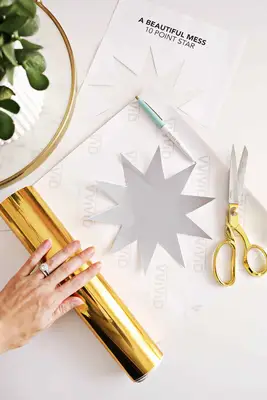 Gold Star Serving Tray (Perfect For New Year